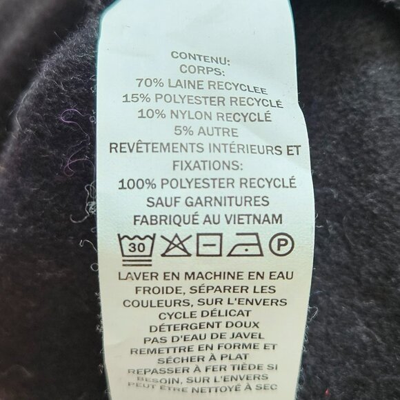 L.L. Bean Women's West End Wool Coat Black Medium M Hooded Winter Fall Spring - Picture 8 of 11